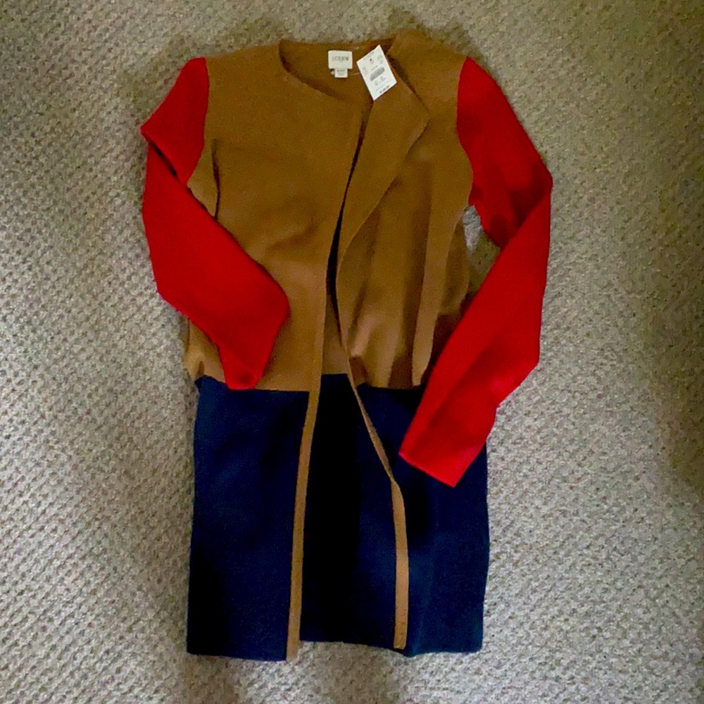 NWT jcrew Juliette collarless sweater sz xxs